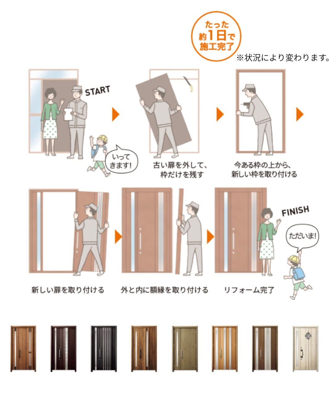 【玄関ドア】こんにちは！まどありー