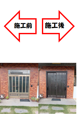 埼玉県本庄市　勝手口を新しく快適に